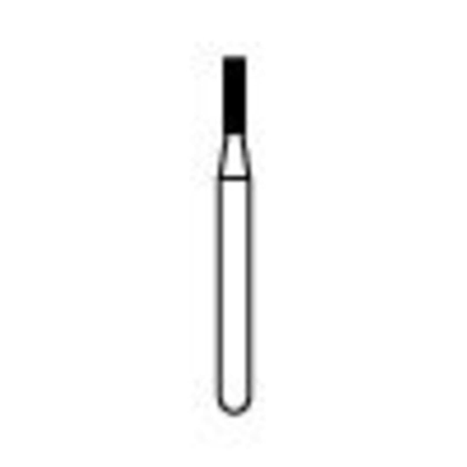 NTI Diamond Bur, FG, Medium Grit, Flat End Cylinder, #835-010 (M835-010), 5/Pkg thumbnail 2