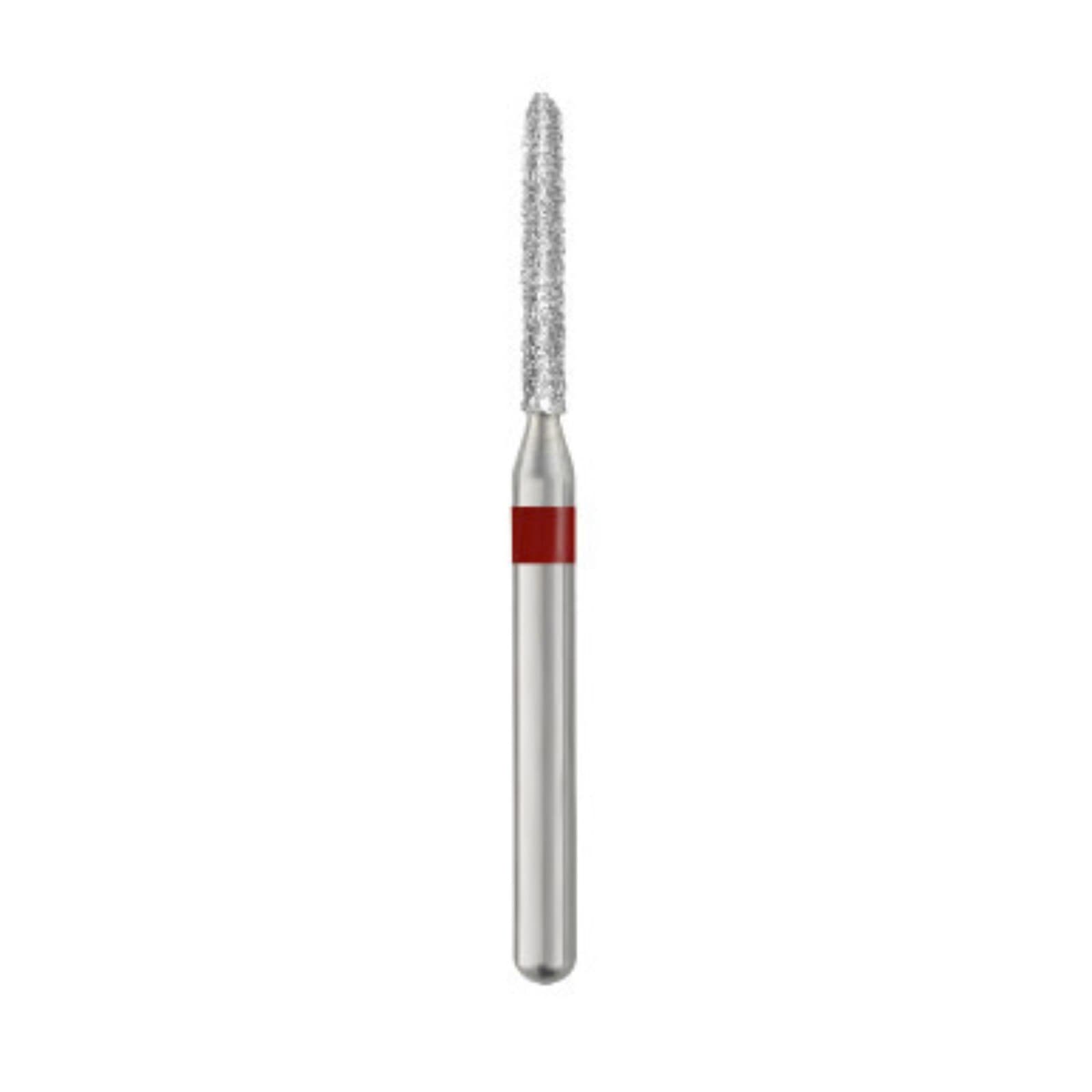 SS White Piranha Single-Use Diamond Bur, Fine Grit, Modified Beveled Cylinder, FG 877-012F, 25/Pk thumbnail 2
