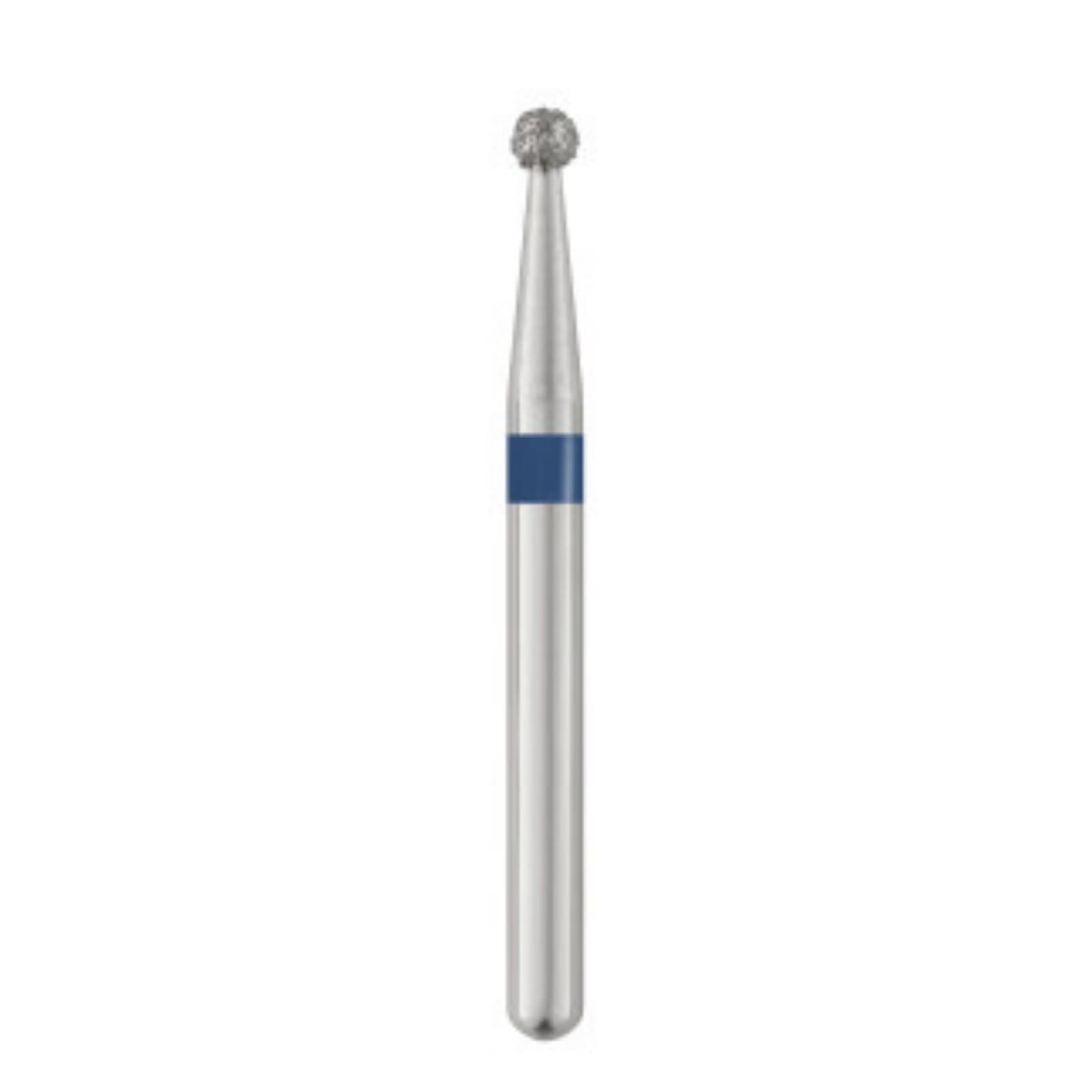 SS White Piranha Single-Use Diamond Bur, FG Round, Medium Grit, #801-015M, 25/Pk thumbnail 2
