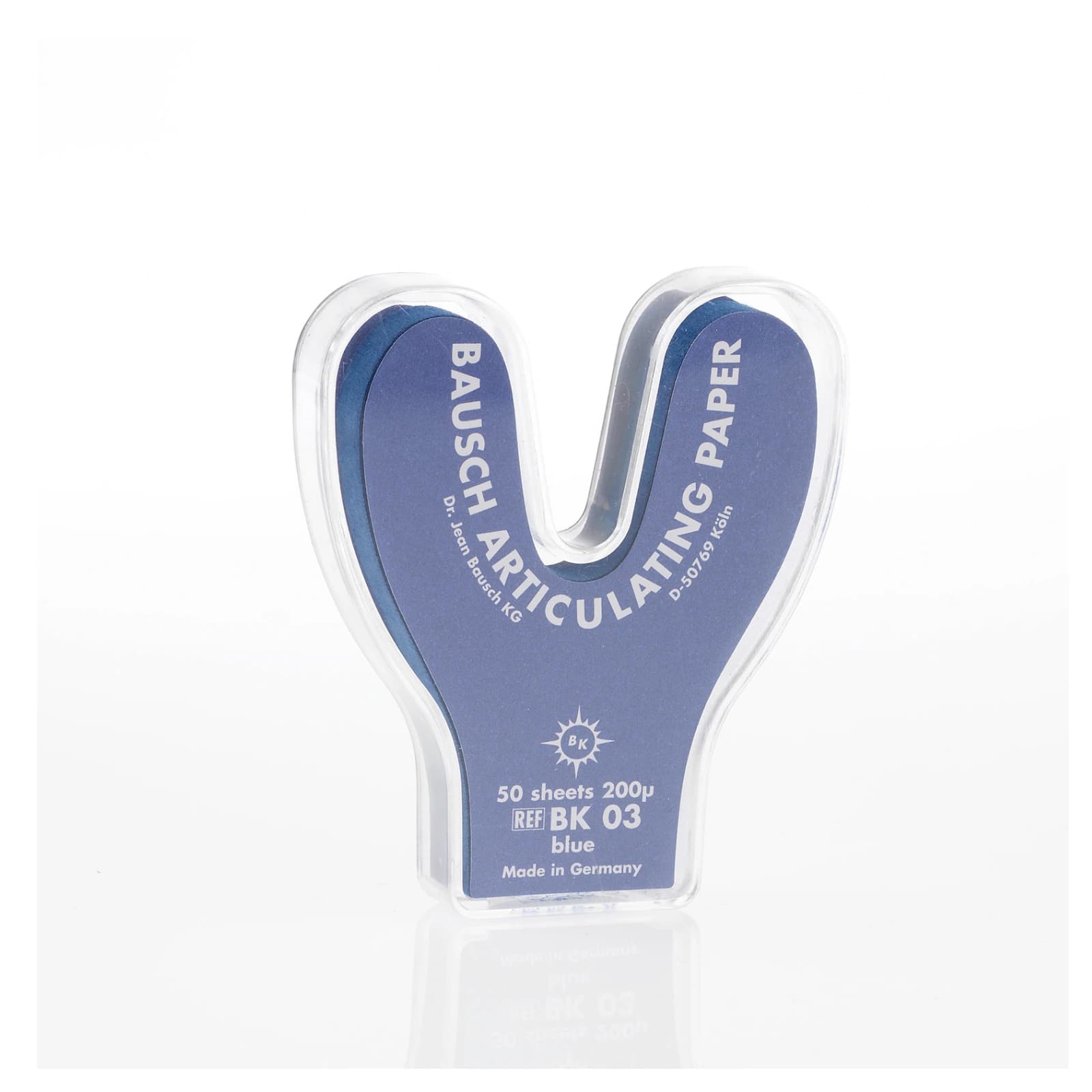 Arti-Check Micro-Thin Articulating Paper, Horseshoe, 200 microns, Blue, 50/Pk, BK03 thumbnail 7