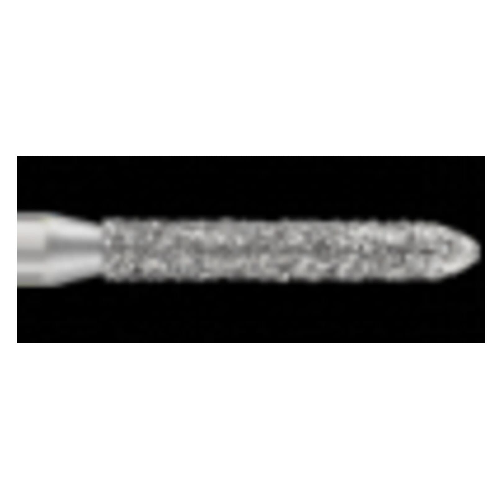SS White Piranha Single-Use Diamond Bur, FG 878-014M, Medium Grit, Modified Beveled Cylinder, 25/Pk thumbnail 2