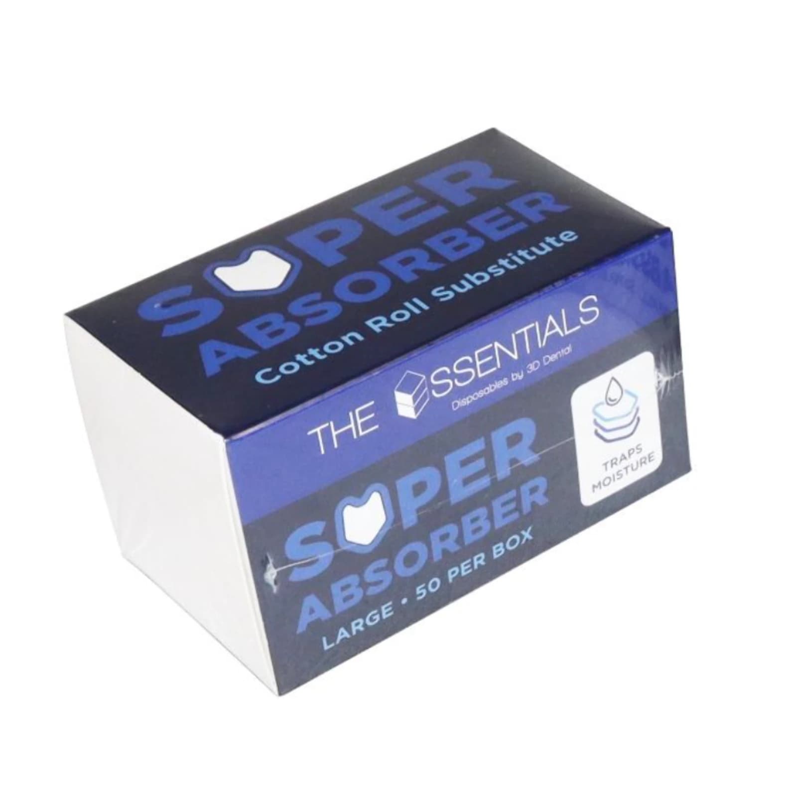 Essentials Super Absorber Cotton Roll Substitute, Large, 50/Box, ESA-L thumbnail 2