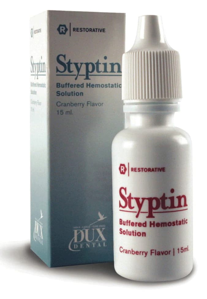 Styptin Hemostatic Solution Retraction Liquid, 20% Buffered Aluminum Chloride, Cranberry Flavor, Squeeze Bottle, 15 mL thumbnail 2