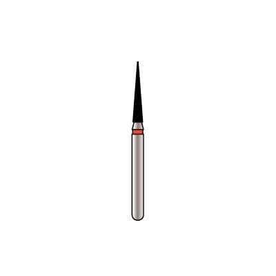 Alpen® x1 Single Use Diamond Burs – FG, Coarse, Green, Cone Pointed, #858-014, 1.4 mm Diameter, 8.0 mm Length, 25/Pkg - Alpen® x1 Single Use Diamond Burs – FG, Coarse, Green, 25/Pkg - Cone Pointed End, # 858, 1.4 mm Diameter, 8.0 mm Length - Image 1