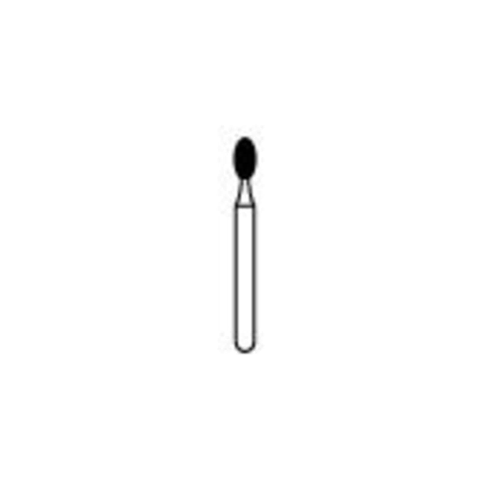 NTI Diamond Bur FG Medium Football #379-018 (M379-018), 1.8 mm Diameter, 3.5 mm Length, 5/Pack thumbnail 2