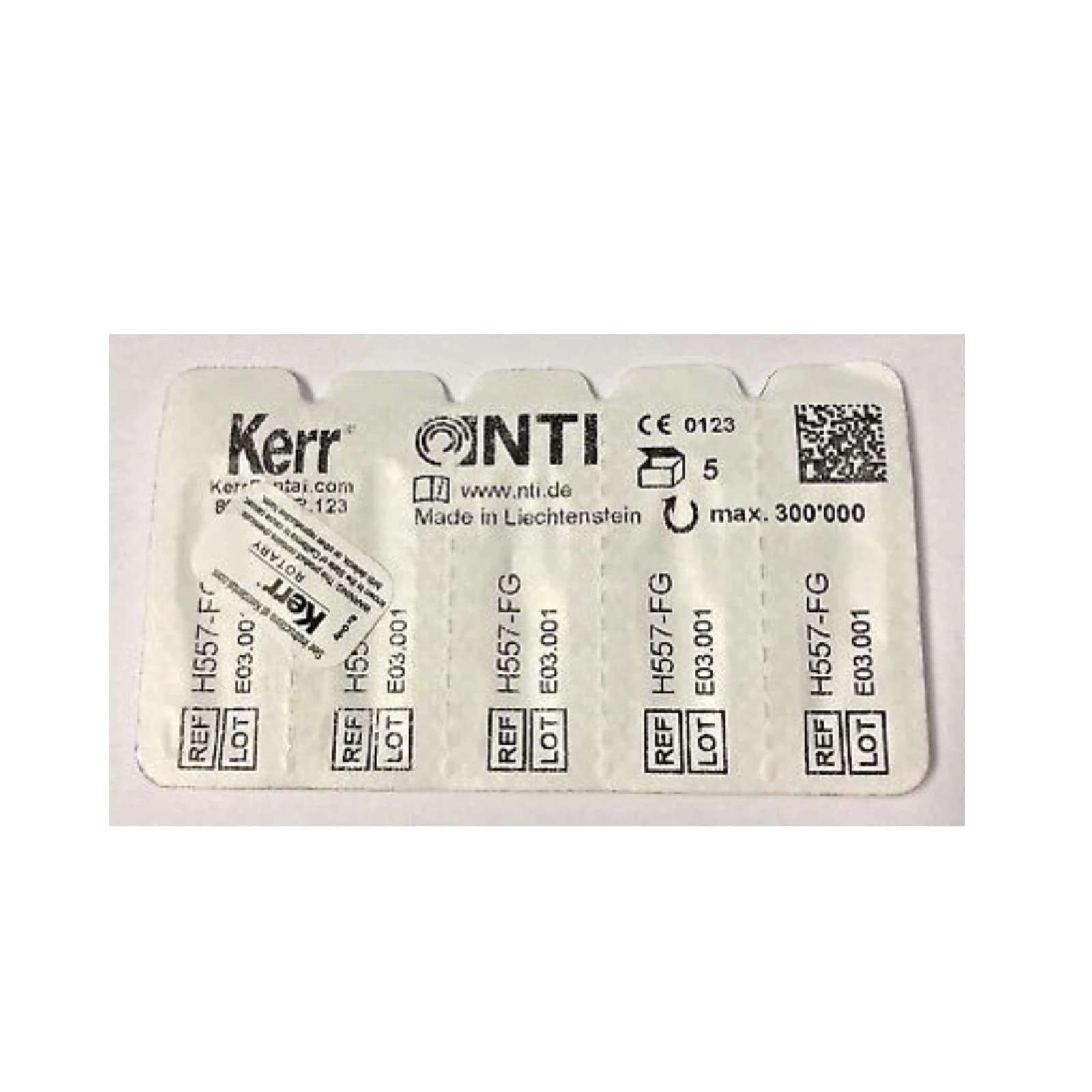 NTI 2-Piece Operative Carbide Bur, FG - Round, #1 (H1-008), 0.8 mm Head Diameter, 5/Pkg thumbnail 2