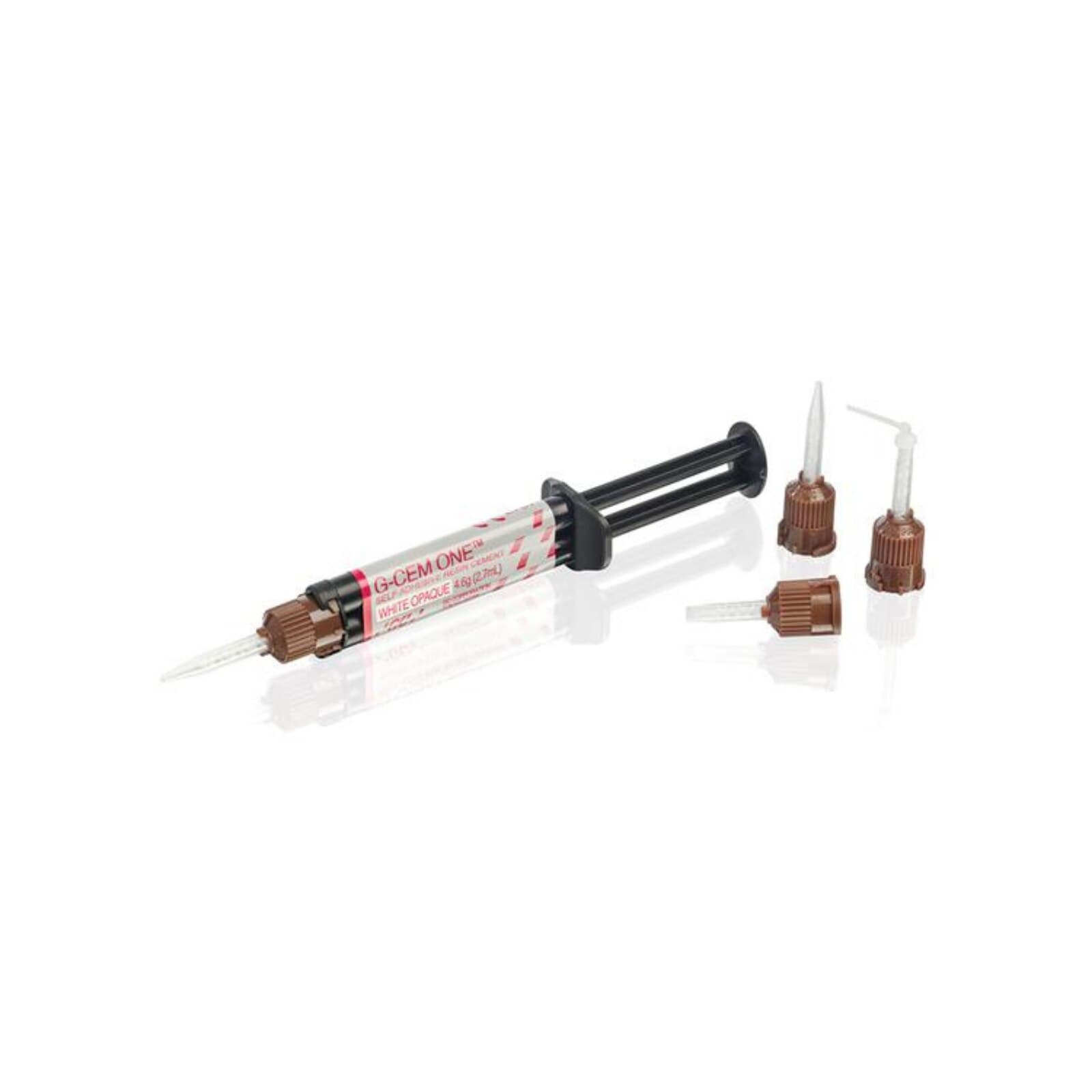 G-CEM ONE Self-Adhesive Resin Cement Single Refill, White Opaque, 4.6 g Syringe with Tips, 013676 thumbnail 13