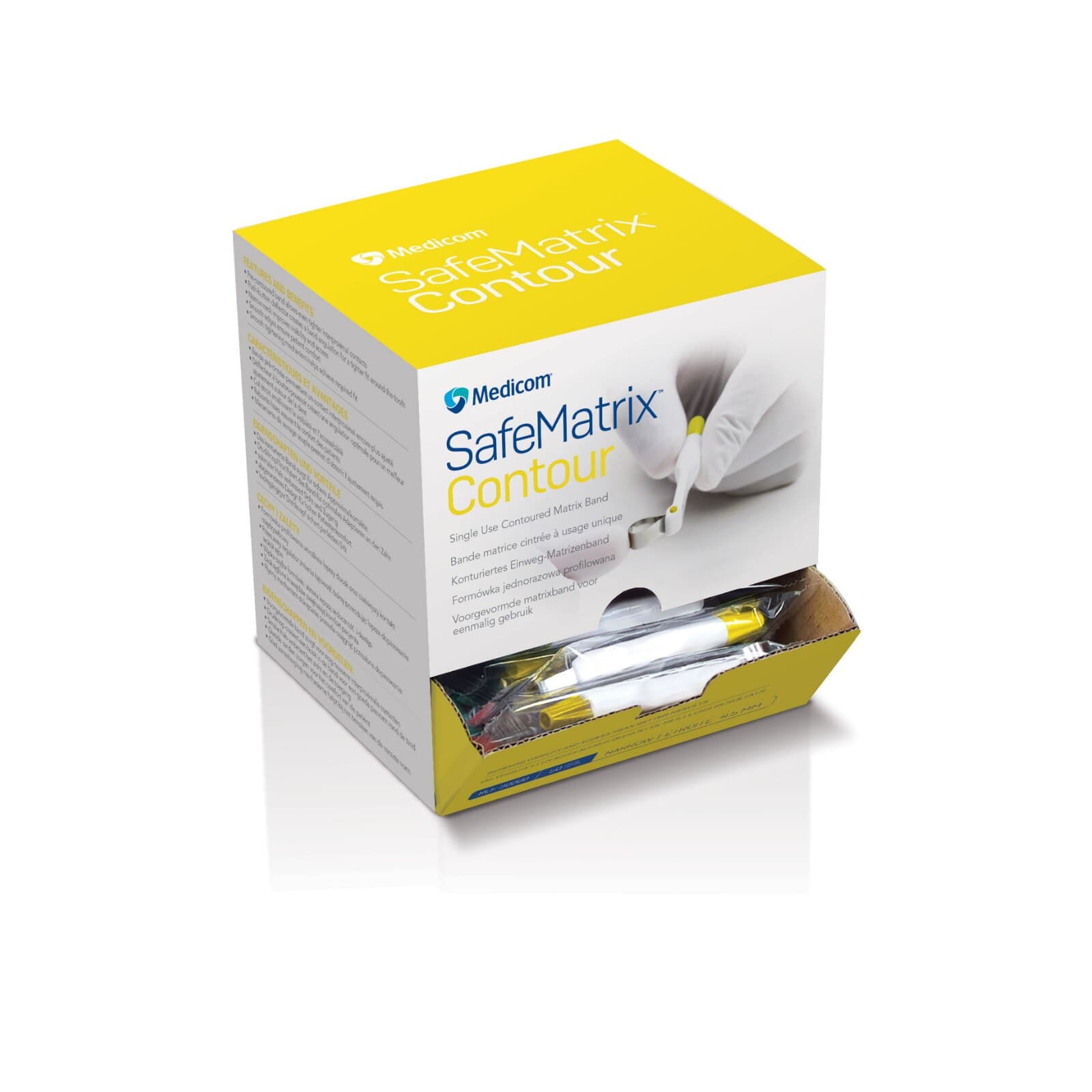 Medicom SafeMatrix Contour Single-Use Matrix Bands, Narrow 4.5mm, Yellow, 50/Box, 30060 thumbnail 16