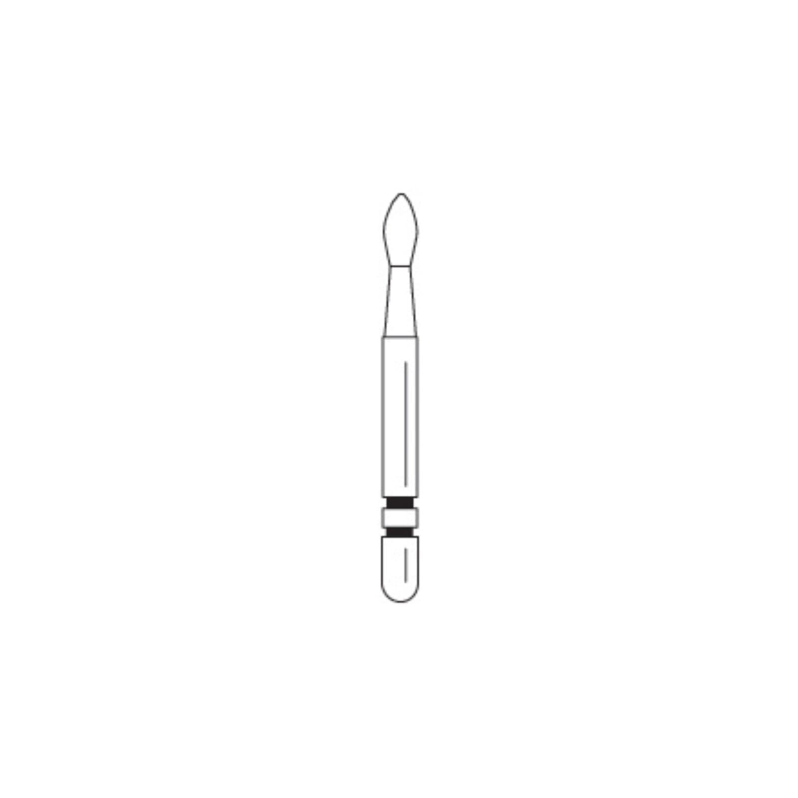 Two Striper MFS Finishing Diamond Bur FG, Football, #285, MF2 Extra Fine (20 micron), 2.0 mm Diameter, 5/Pkg, 2015863 thumbnail 2