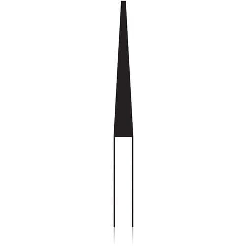 NTI Universal Cutter, Fine Cross Cut (EF), Round End Taper, HP Shank, 17 mm Head Length, 2.3 mm Diameter, UC257EF-023 thumbnail 2