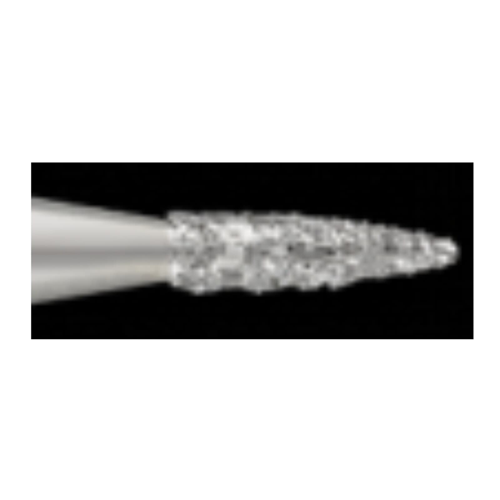SS White Piranha Diamond Single-Use Bur, FG, Flame, #860-012, 1.2 mm, Fine Grit, Red, 25/Pk thumbnail 3