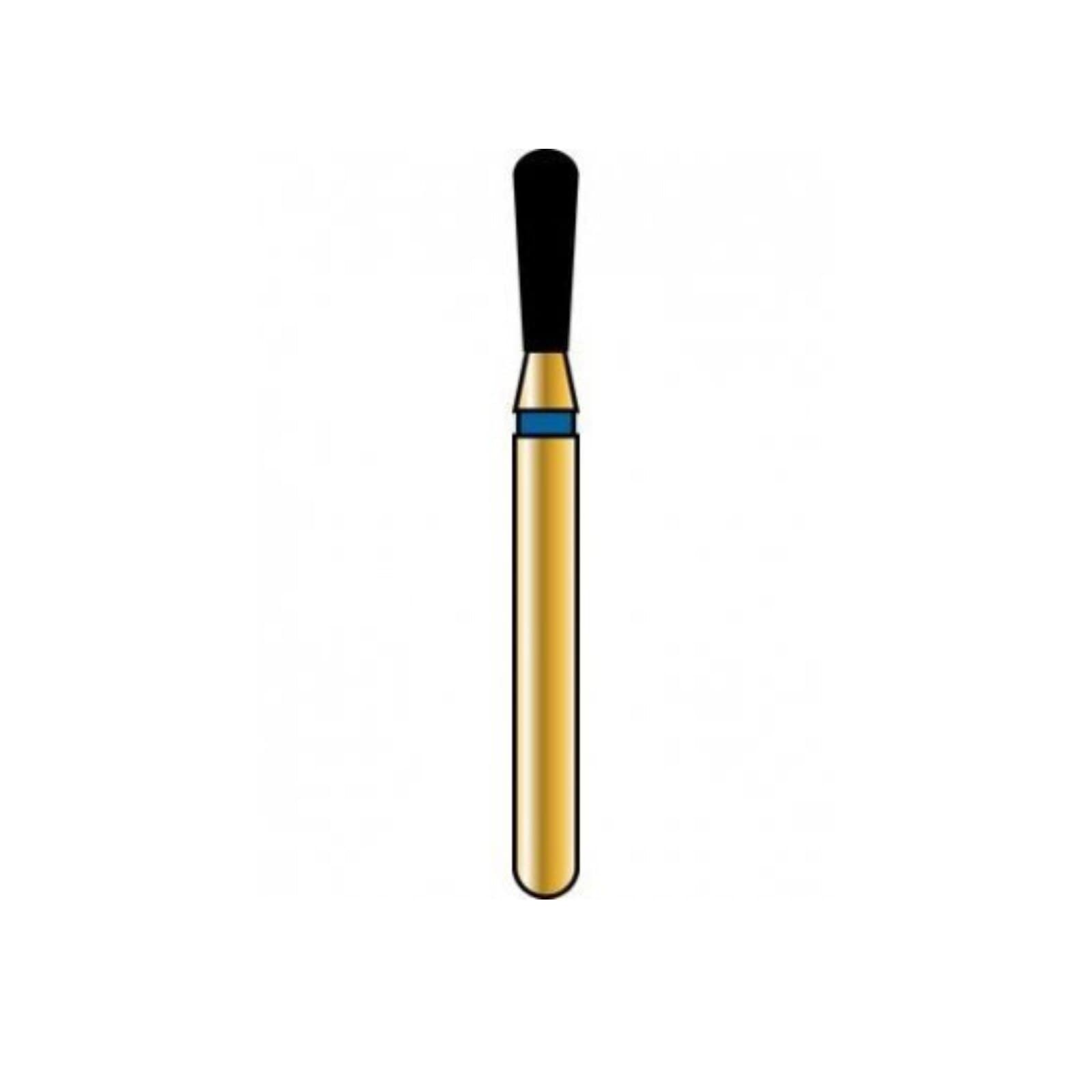 Alpen Multilayer Diamond FG 849-016 Coarse Grit, Round End Tapered Bur, 5/Pk - Alpen Round End Tapered FG Coarse Diamond Burs - Image 1