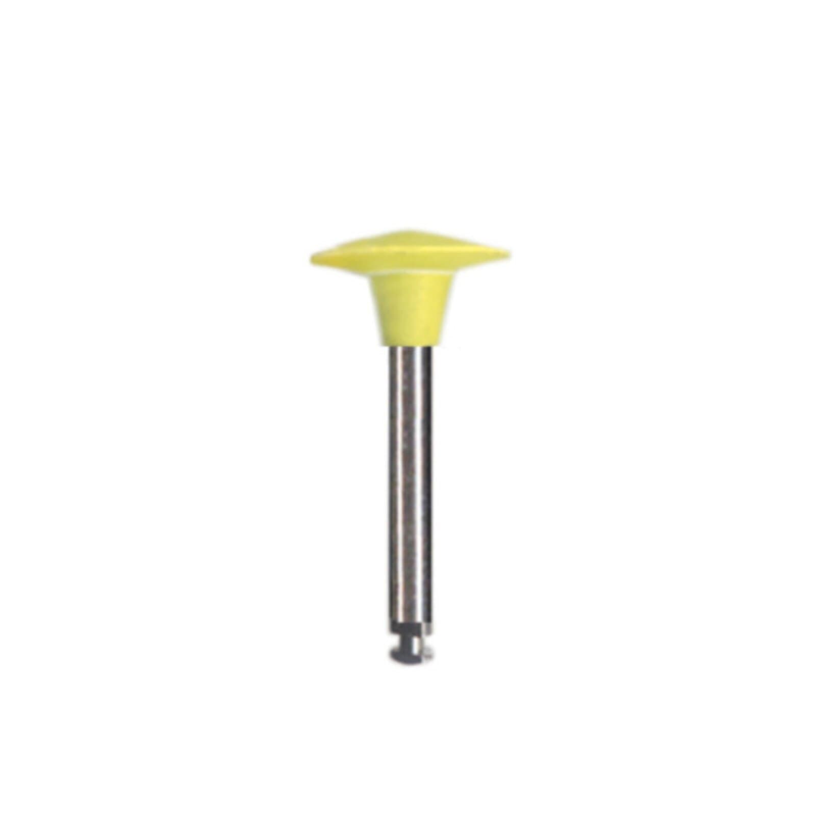 Dedeco Hi-Glaze Diamond-Filled Silicone Midget Polisher, RA Knife Edge, Fine, Yellow, 3/Pk thumbnail 2