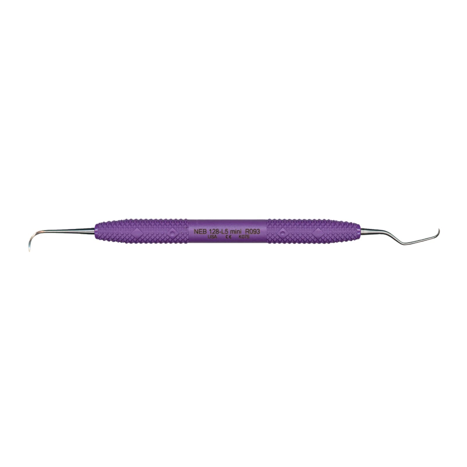 PDT Cruise Anterior Scaler Nebraska N128-L5 Mini, Double-Ended, Purple Resin Handle, R093 thumbnail 2