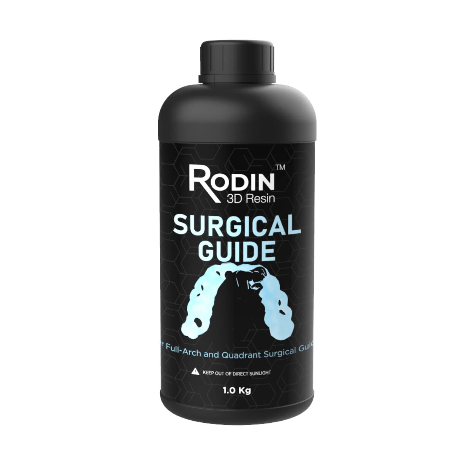 Rodin™ Surgical Guide 2.0 3D Print Resin, Clear, 1 kg Bottle, #23867 thumbnail 2