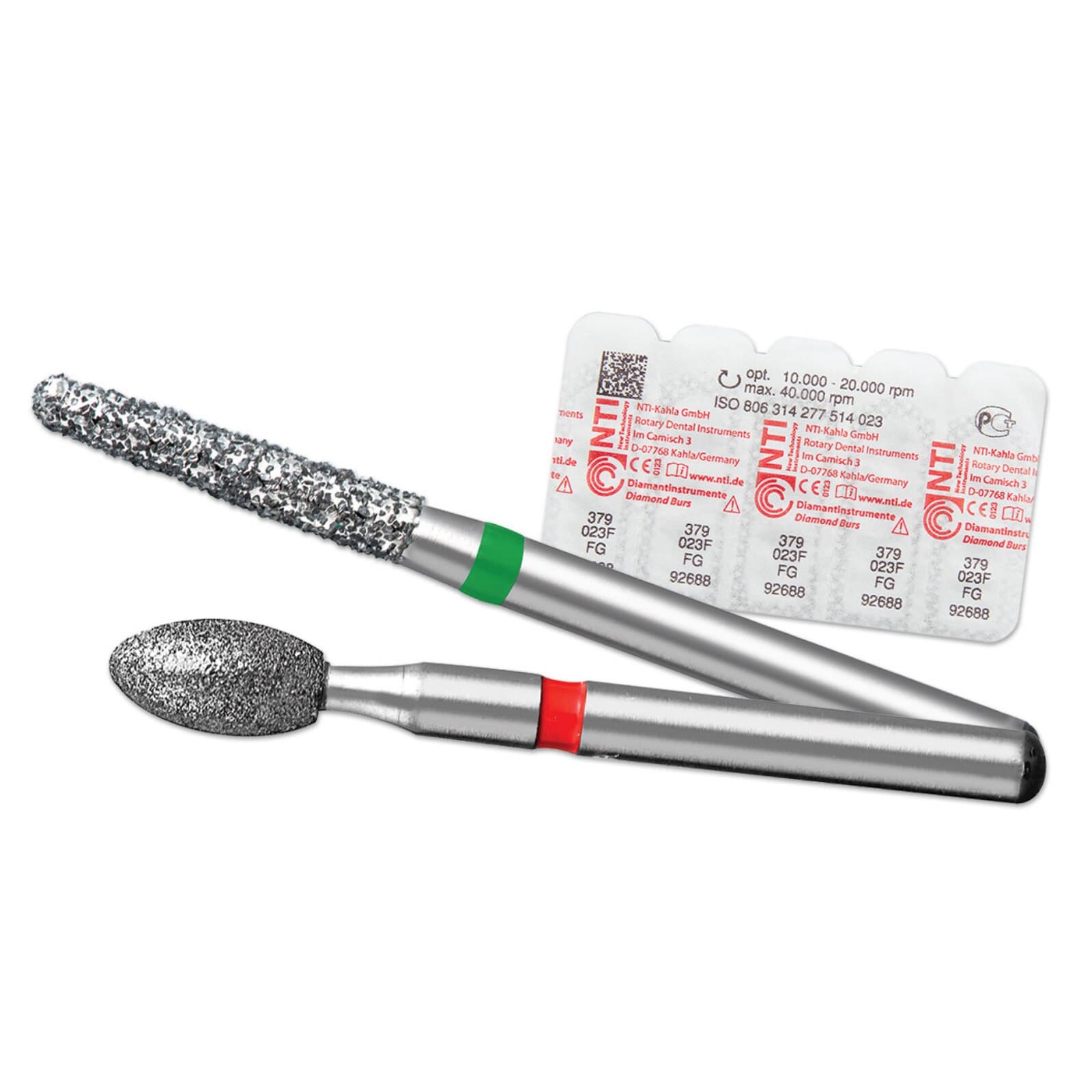 NTI FG Diamond Bur, Coarse Grit, Modified Shoulder Taper, Friction Grip, #850KR-018, 1.8 mm Diameter, 10.0 mm Length, 5/Pkg thumbnail 2