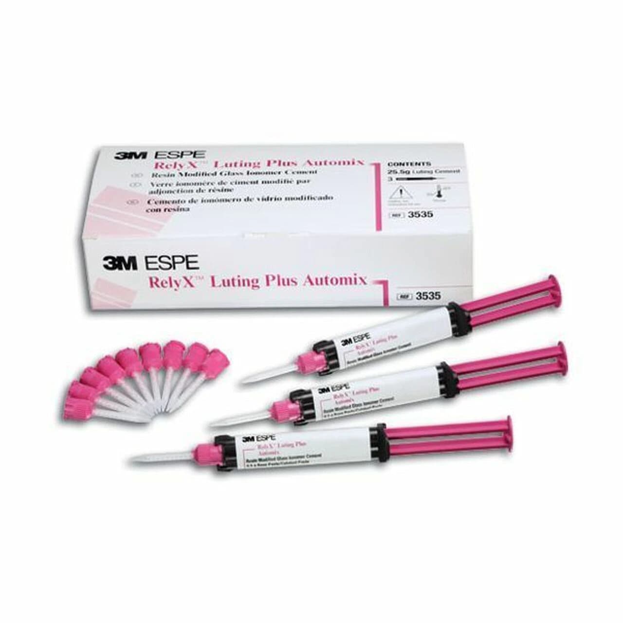 3M (Solventum) RelyX Luting Plus Automix Resin-Modified Glass Ionomer Cement, Value Pack, 8.5 g Syringes, 3/Pk, 3535 thumbnail 14