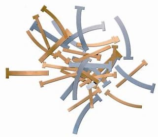 Pulpdent T-Bands, Brass, Curved/Narrow, 0.002" (0.05 mm) Thick, 100/Box, BTBC/N thumbnail 2