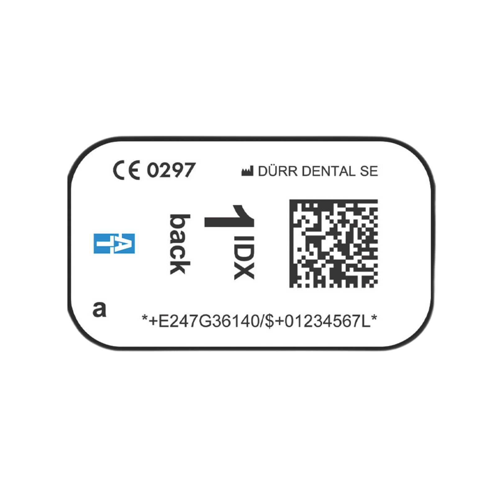 Air Techniques IDX Intraoral Phosphor Storage Plate (PSP) Size #1, RFID, 2/Pkg, G3621 thumbnail 2