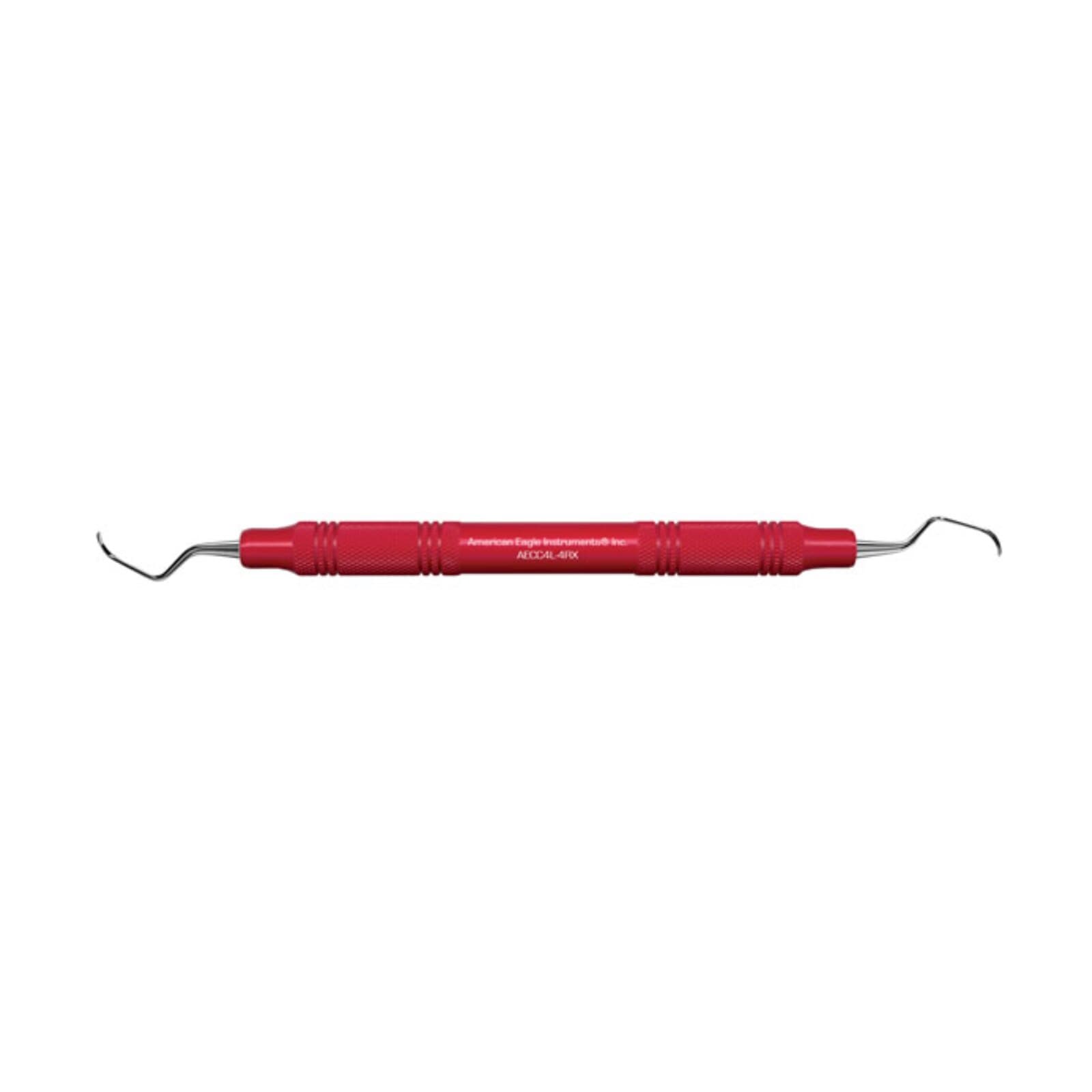 American Eagle Instruments Columbia 4L/4R Universal Curette, Double-Ended, EagleLite Resin Handle, Red, AECC4L-4RX thumbnail 2
