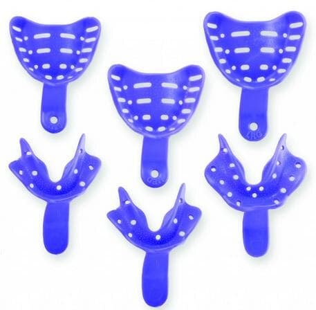 Keystone Tray-Aways Disposable Perforated Edentulous Impression Trays, #6 Lower, Large, 12/Pk, 0921703 thumbnail 2