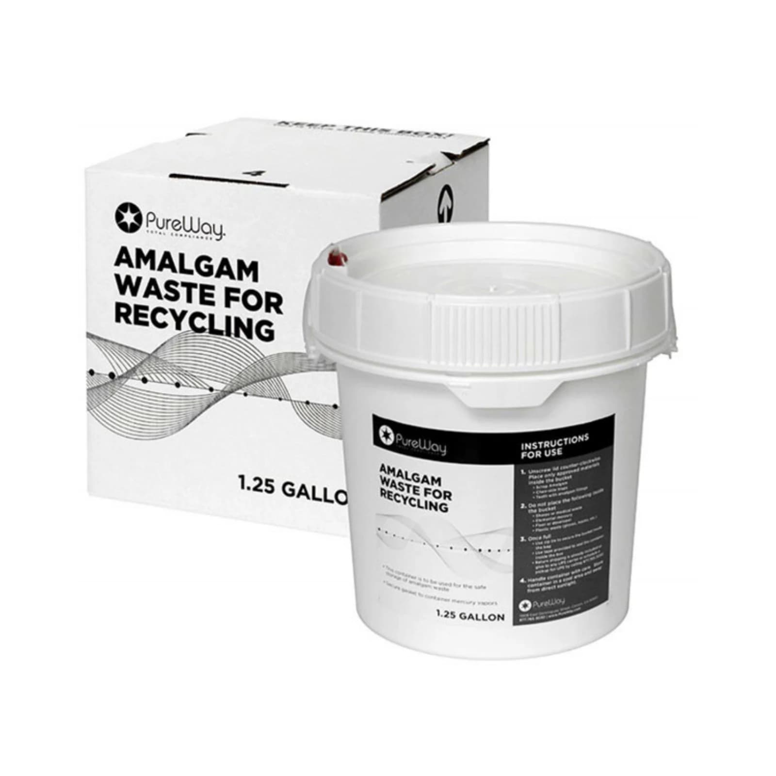 Eco II Amalgam Waste Recycling System, 1.25 Gallon Bucket - Amalgam Waste Recycling System 1.25 Gallon Bucket - Image 1