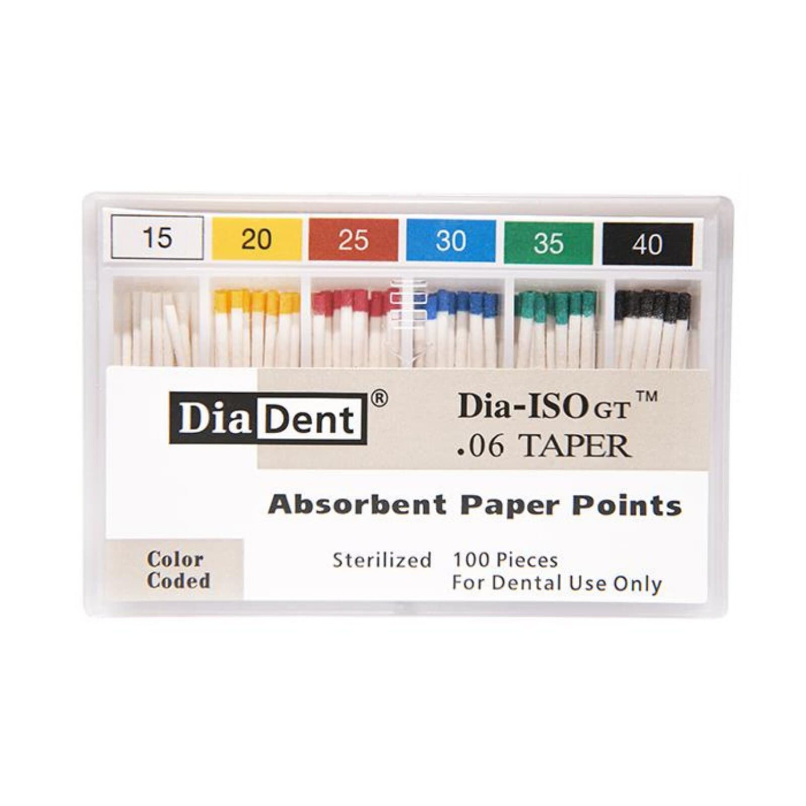 Dia-ISOGT Absorbent Paper Points, Tapered .06, Size #55, Red, 100/Box thumbnail 2
