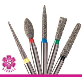NeoDiamond Operative Diamond Single-Use Bur, FG, Pointed Taper, 1.4 mm, Fine, 25/Pk, 1714.8F thumbnail 2