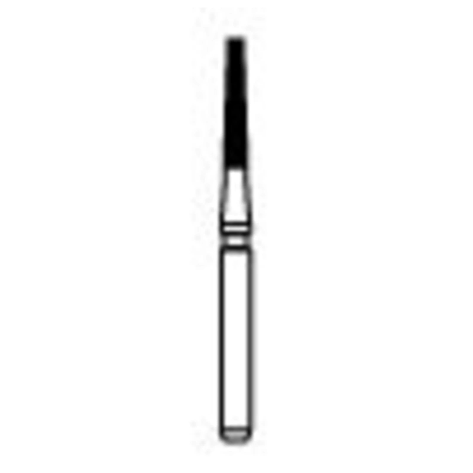 NTI Trimming & Finishing Carbide Bur, 12 Fluted, FG, Flat End Taper, #H375-012, 1.2 mm Diameter, 5/Pkg thumbnail 2