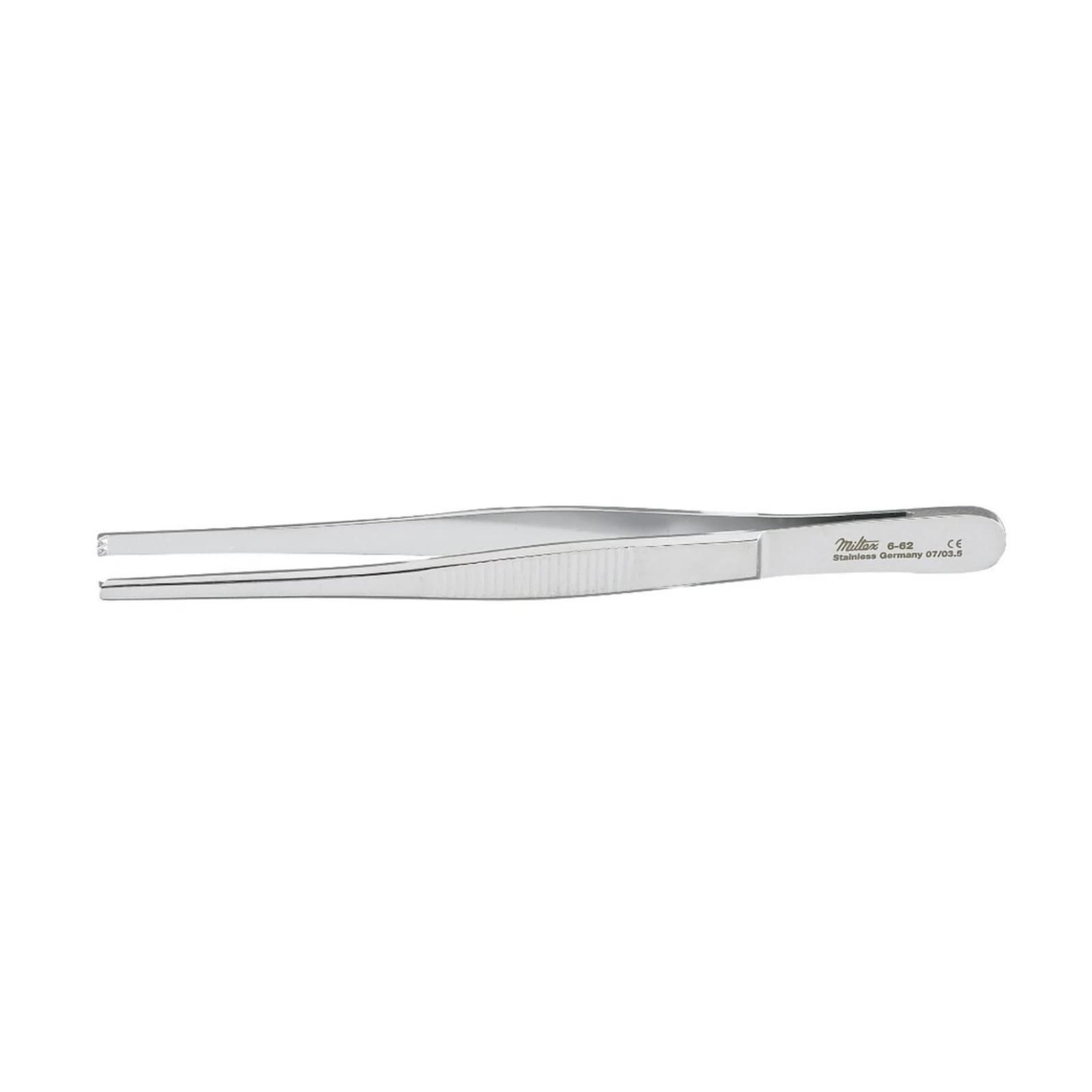 Miltex Instrument Tissue Forceps, 5 inch, 2x3 Teeth, Stainless Steel - Tissue Forcep 5 2X3T - Image 1