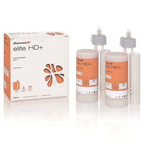 Zhermack Elite HD+ Maxi Tray Material Base and Catalyst Economy Pack, 6 x 380ml Cartridges, C202330 - Elite HD+ Maxi Tray Material Base and Catalyst Economy Pack - Image 1