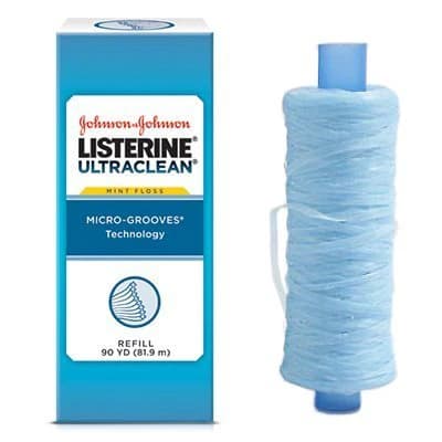 Reach Ultra Clean Dental Floss, Mint, 90 yd Spool Refill, 523521700 thumbnail 6