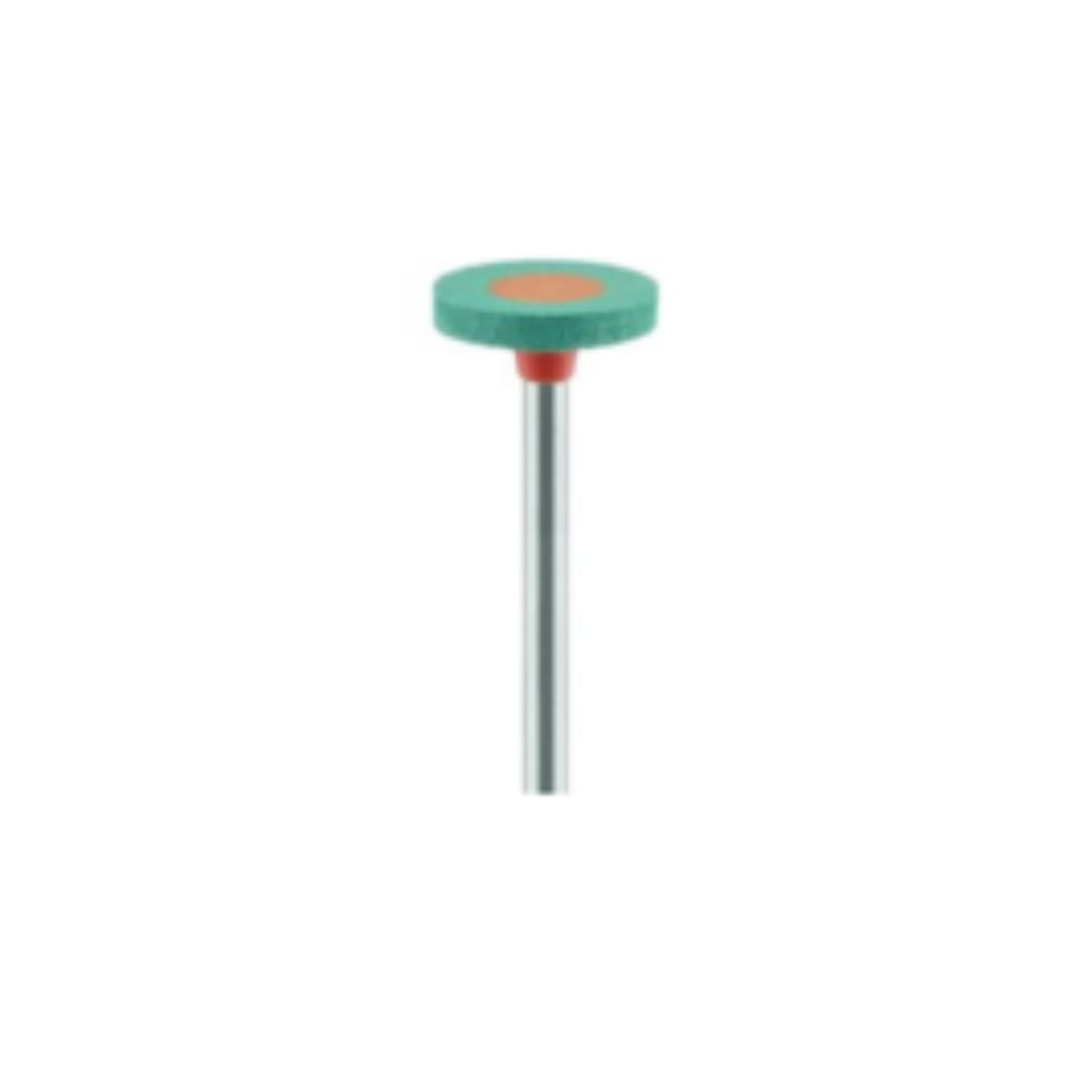 Meisinger 9742H-040-HP-GR/O Ceramic Polisher, Flame, Extra-Coarse, Green/Orange, 4.0 mm, Handpiece, 2/Pack thumbnail 2