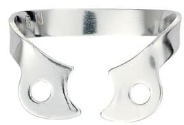 Hygenic Rubber Dam Clamp, #W2, Wingless, Gloss Finish, for Bicuspids, 1/Pk, H02768 thumbnail 3