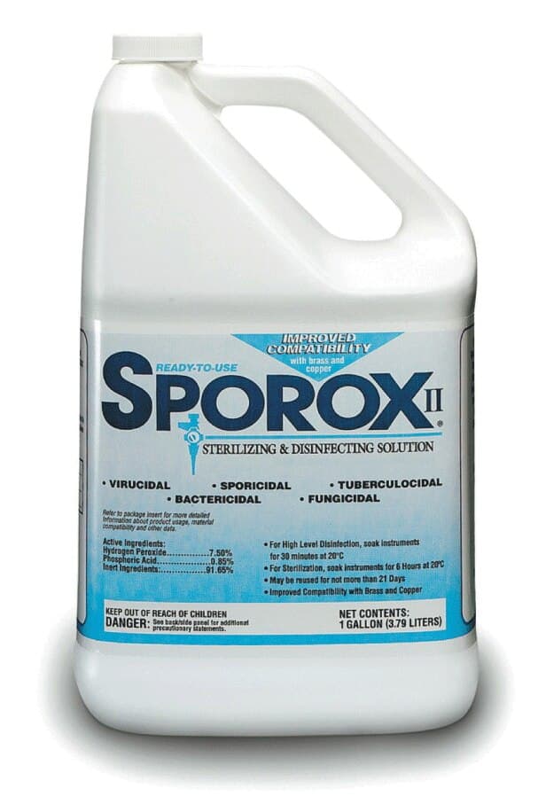 Sporox II Sterilizing & Disinfecting Solution, 7.5% Hydrogen Peroxide, 1 Gallon, #75156 thumbnail 6