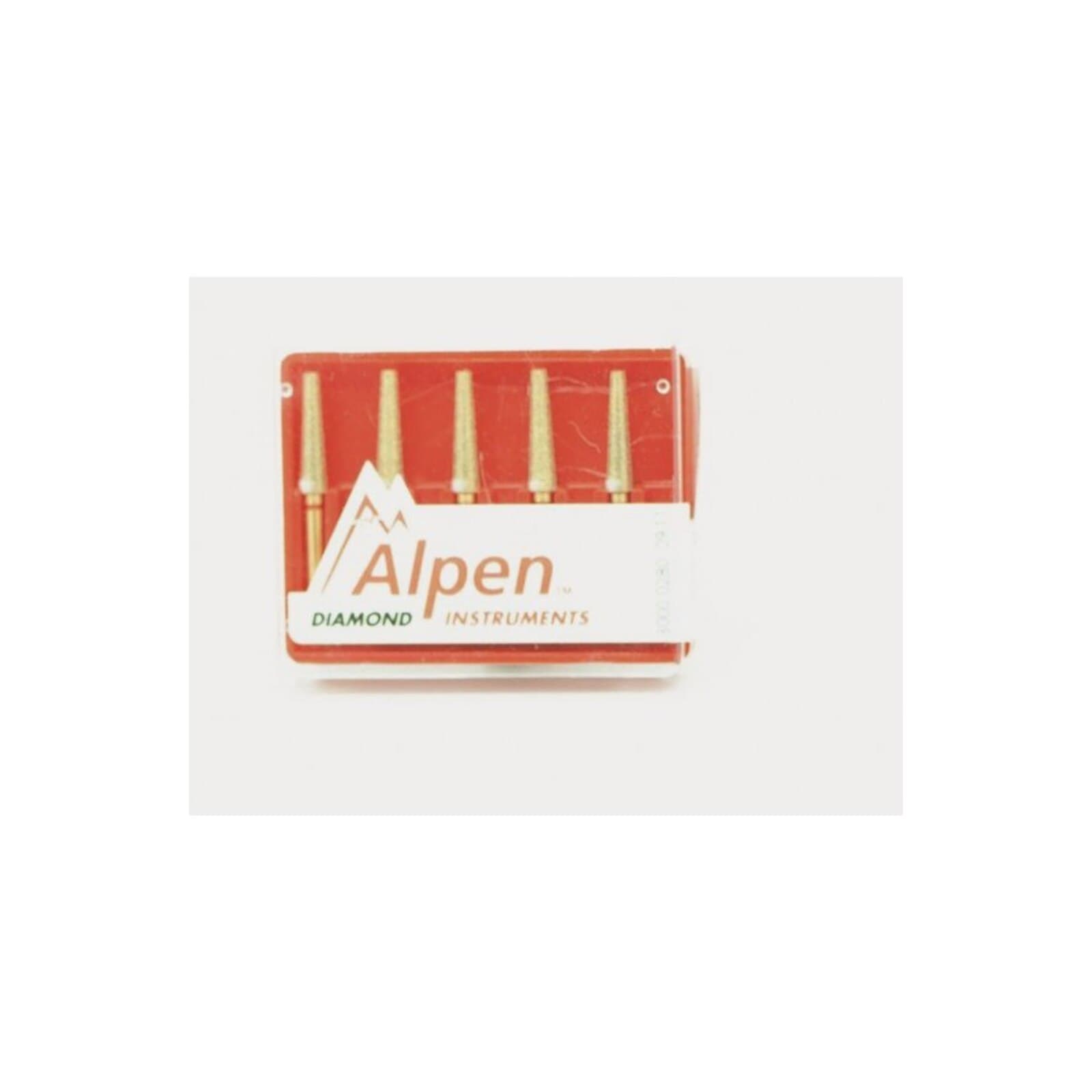 Alpen Multi-Use Diamond Bur FG #801 Round 2.3mm Fine Grit Red, 5/Pk, 60031885 thumbnail 2