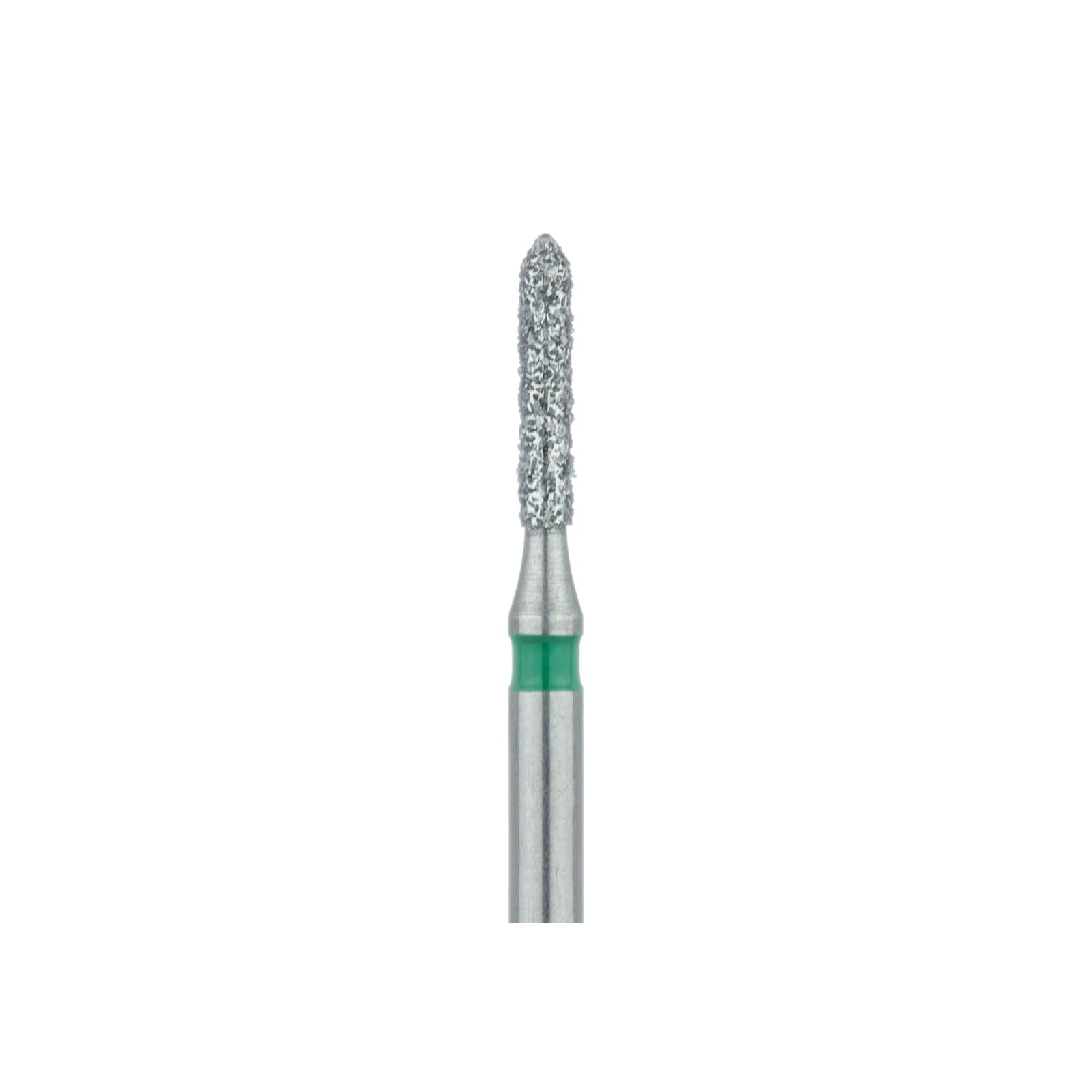 Meisinger 840G-016-FG Coarse Diamond Bur, Round Edge Cylinder, Friction Grip, 1.6 mm, Green, 5/Pk thumbnail 3