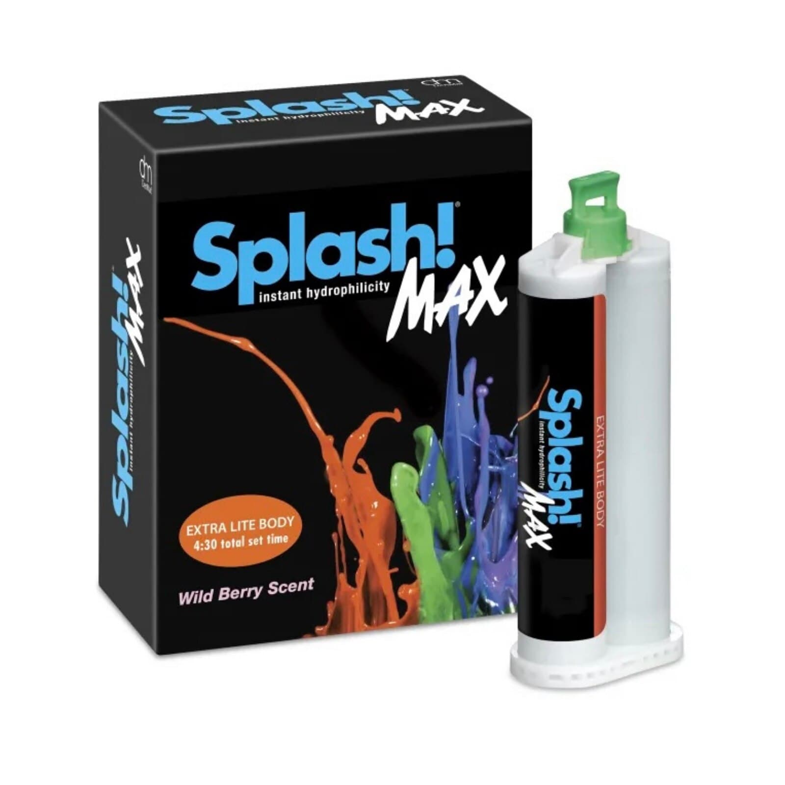 Splash Max Premium VPS Regular Set Impression Material, Light Body, 50 mL Cartridges, 2/Pkg, Wild Berry, SPD1612 thumbnail 6