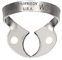 Hu-Friedy #W3 Satin Steel Wingless Rubber Dam Clamp, Small Lower Molars, 1 Each, RDCMW3 thumbnail 3