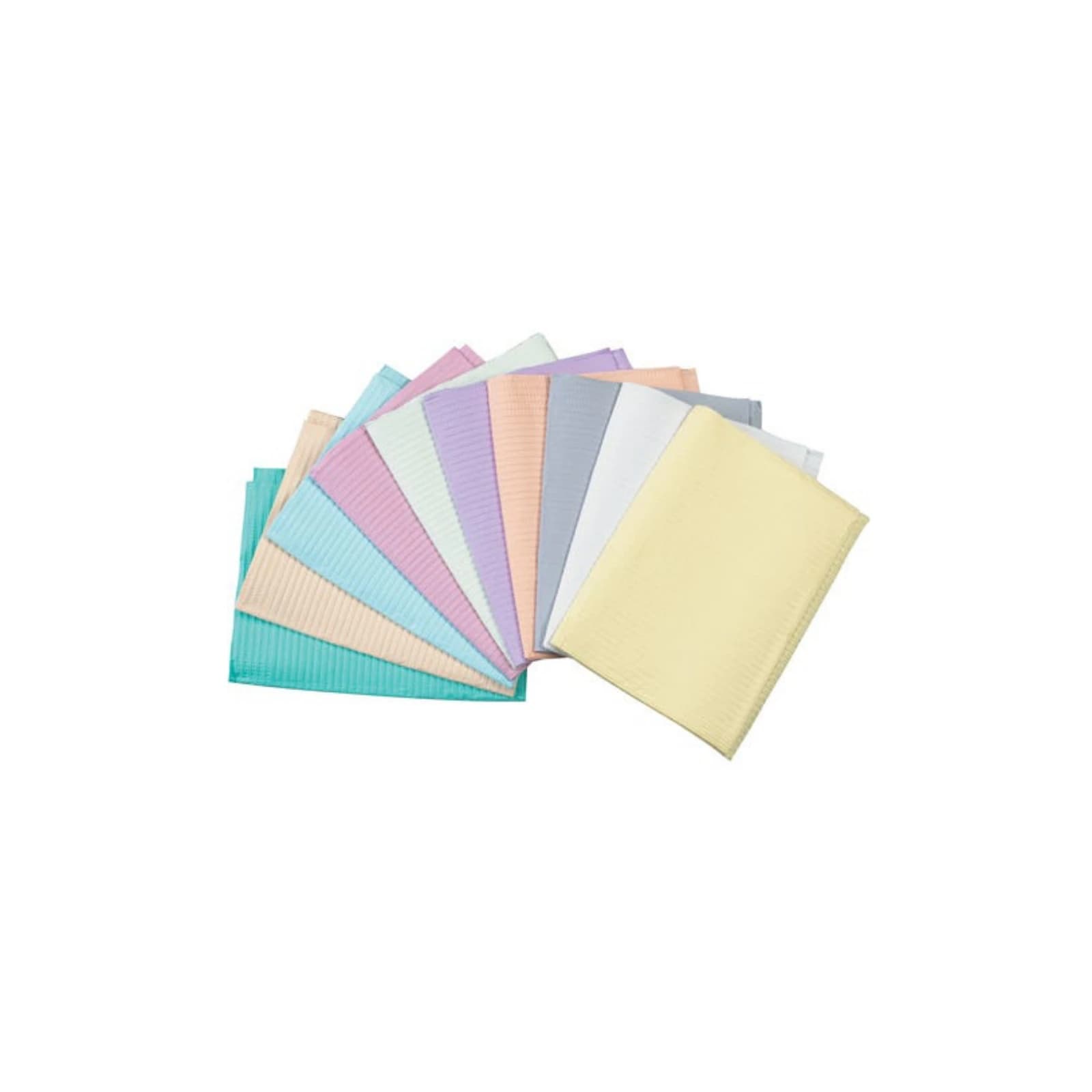 Crosstex Advantage Patient Bibs, 2-Ply Paper/1-Ply Poly, 13" x 18", Green, 500/Case, WEXAGR thumbnail 3