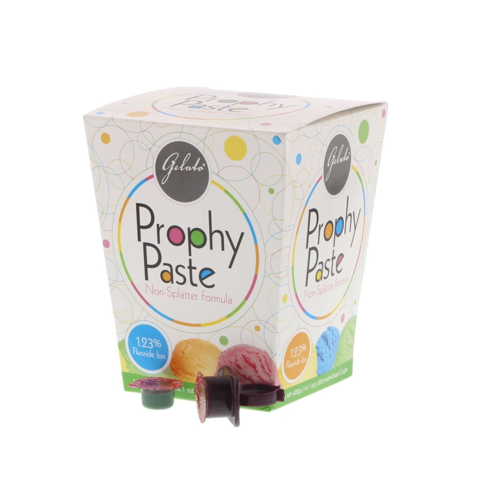 Gelato Prophy Paste with Fluoride, Extra Coarse Grit, Mint, Unit Dose Cups, 2 g, 200/Box, 24-05177 thumbnail 6