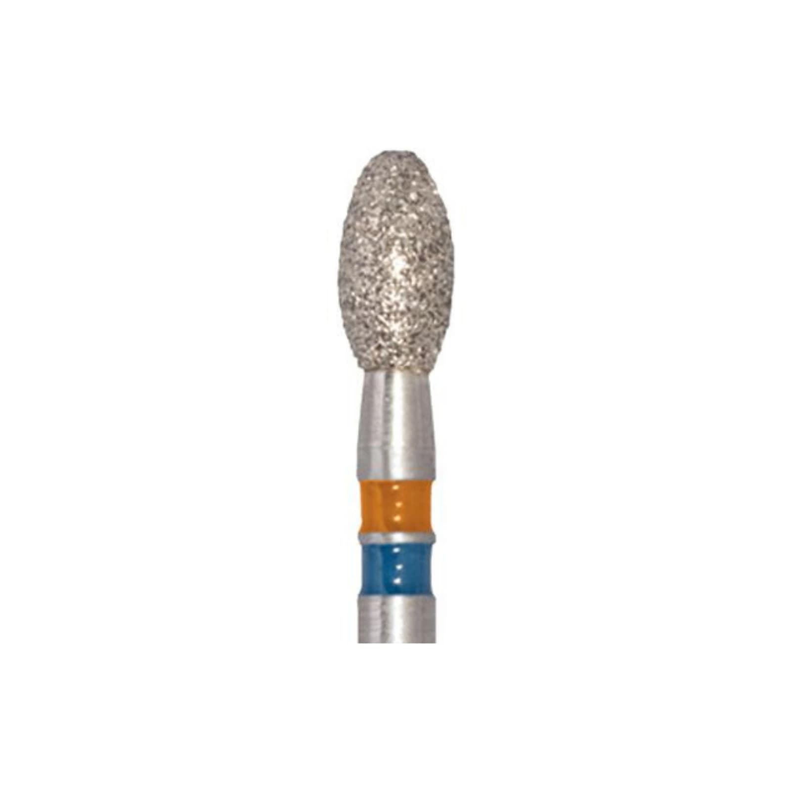 Meisinger Zirconia Diamond Bur, Friction Grip, #833, Football/Egg Shape, Medium Grit, 2.3 mm Head Diameter, 4.2 mm Working Length, 5/Pk, Z833-023-FG thumbnail 4