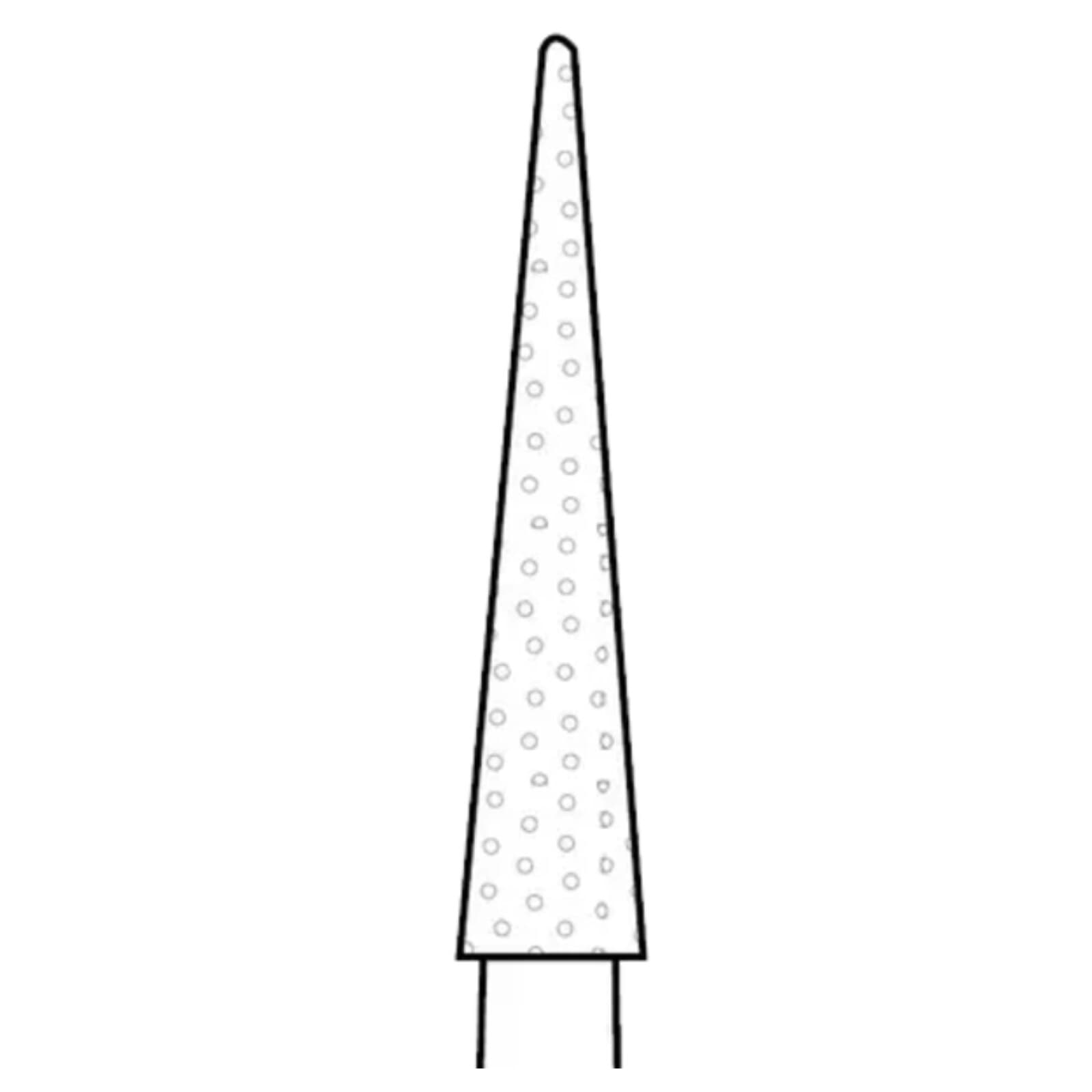 Two Striper Diamond Bur, FG, Cone, #209.10, Fine, Red, 2.3 mm Major / 0.5 mm Minor Diameter, 10 mm Length, 5/Pk, 2015047 thumbnail 3