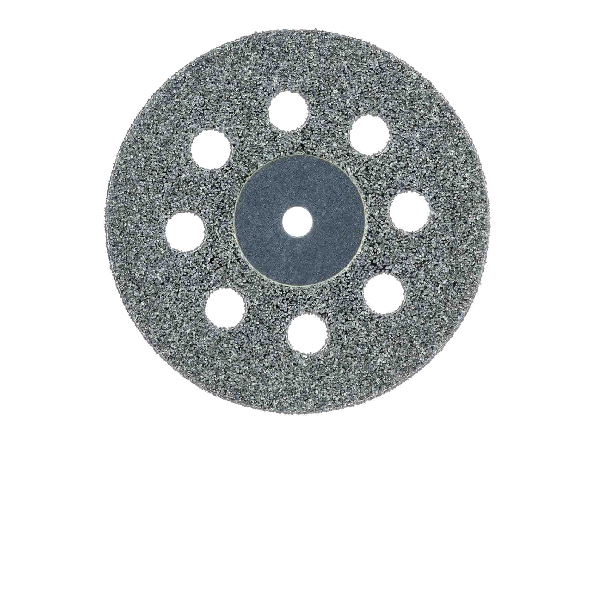 Meisinger 918D-220-UNM Multi-Use Diamond Disc, Stiff Perforated Double Sided, Unmounted, 22 mm, Medium Grit, Blue, 1/Pk thumbnail 2
