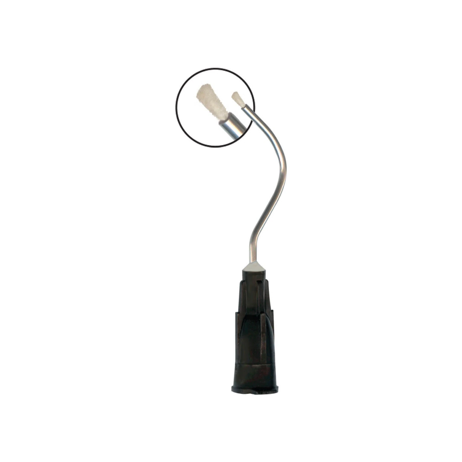 Sol-u-Flo Prebent Applicator Brush Tips, 19 Gauge, Opaque Black, 100/Pk, 312200 thumbnail 6