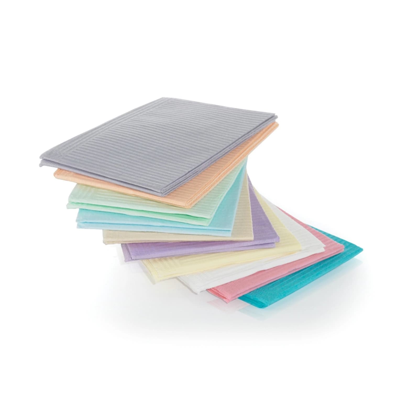 Crosstex Advantage Patient Bibs, 2-Ply (Tissue/Poly), 13" x 18", Peach, 500/Case, WEXAPE thumbnail 2