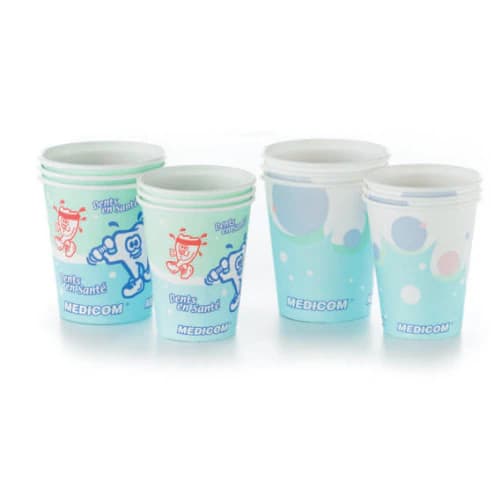 Medicom SafeBasics Poly-Coated Paper Cups, 5 oz, Healthy Teeth Design, 1000/Pk, 116-CH thumbnail 2