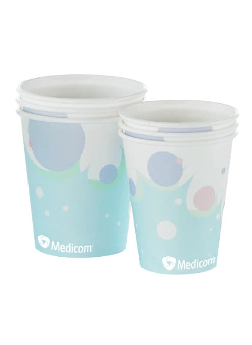 Medicom SafeBasics Poly-Coated Paper Cups, 5 oz, Bubbles Design, 1000/Case, 115-CH thumbnail 3