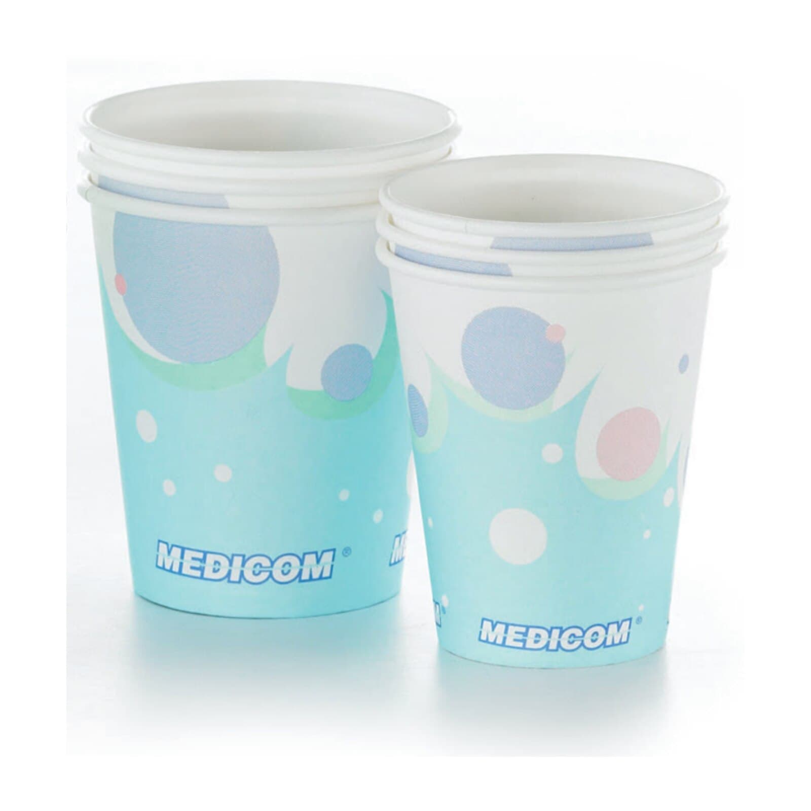 Medicom SafeBasics Poly-Coated Paper Cups, 5 oz, Bubbles Design, 1000/Case, 115-CH thumbnail 4