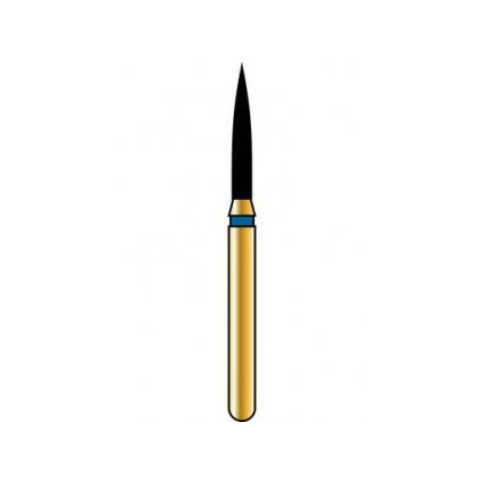 Alpen® Multi Use Diamond Bur FG #846R, Fine Grit, Red Ring, Cone Tapered Flat End, 1.6 mm Diameter, 6.0 mm Length, 5/Pkg - Alpen® Multi Use Diamond Burs – FG, Fine, Red, Cone, Tapered Flat End, 5/Pkg - # 846R, 1.6  mm Diameter, 6.0  mm Length - Image 1